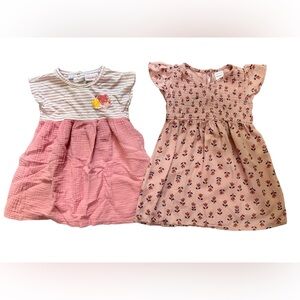 2 dress bundle - Carter's Pink and Floral Casual Dresses